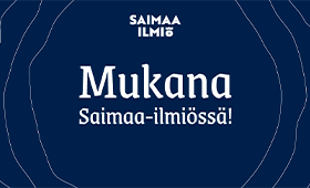 Logo, jossa lukee mukana Saimaa-ilmiössä