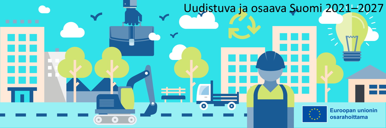 EU-rakennerahastojen kuvituskuva-banneri.