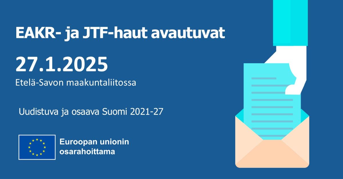 EAKR- ja JTF-haut ovat avautuneet maakuntaliitossa.