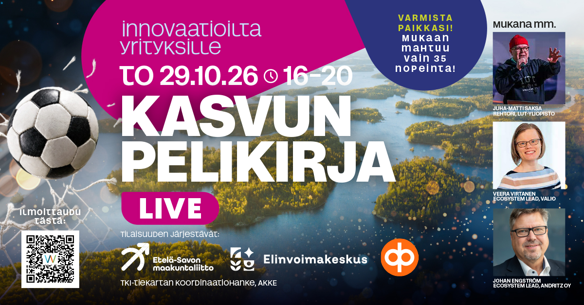 Ilmakuva Saimaalta ja tekstiä tapahtumasta, kuvat Juha-Matti Saksasta, Veera Virtasesta ja Johan Engströmistä.